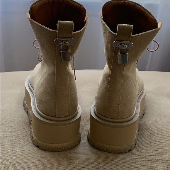 Suede combat boots -size 8.5 - Picture 7 of 13